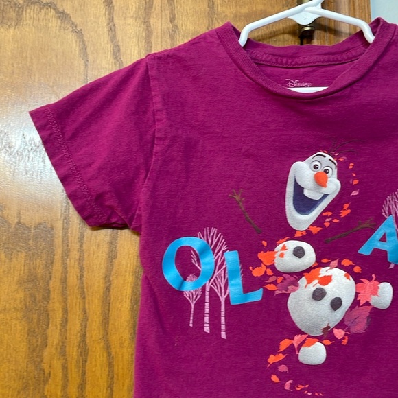 DISNEY FROZEN 2 UGC Girls Size 6 Olaf the snowman character t shirt Short Sleeve - Picture 6 of 9